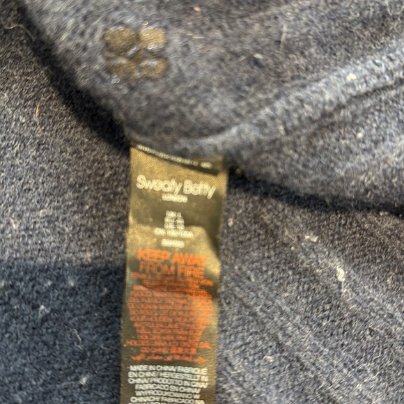 Sweaty Betty Wool/Yak Blend Navy Blue Sweat Size 12 - Picture 6 of 7